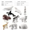 Simulação Transfronteiriça Mini Fazenda Aves Galinha Pato Ganso Vaca Ouro Animal Pequeno Modelo em Miniatura Ornamentos de Mesa de Areia Atacado
