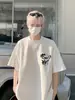 Camiseta Blanca Estampada de Nezha para Hombre Verano corte limpio Algodón de Xinjiang Manga Corta Estilo Americano High Street Manga Media Pesada