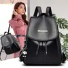 Mochila Elegante de Nuevo Estilo 2026 para Viajes Diarios de Mujeres, Piel Sintética Negra, Gran Capacidad, Mochila Versátil para el Día a Día, Impermeable