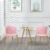 Juego de Mesa y Sillas de Comedor Imitación Madera Maciza Nórdica, Mesa Redonda Creativa de Ocio Minimalista Moderna para Apartamento Pequeño, Sillas para Cafetería