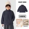 Jaqueta Europeia Masculina Direita com Lã e Espessamento Inverno Quente Top Roupas Infantis Novas Crianças Bebê Roupas de Inverno