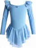 Roupas de Dança Infantil Meninas Outono Inverno Roupas de Treino Roupas de Ginástica Saia de Dança Saia de Ballet Roupas de Dança Chinesa Meninas Manga Longa