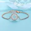 Venta al por mayor del fabricante Nueva Moda Fresca de Tendencia Joyería de Celebridad de Internet para Mujeres, Pulsera de Doble Capa con Efecto Arena Planeta Soñador Chapada en Plata