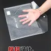 Bolsa A4 com Botão de Pressão Bolsa Transparente para Documentos Estilo Botão de Pressão Bolsa para Arquivos Bolsa para Guardar Provas Estilo Listrado Bolsa para Guardar Provas de Exame