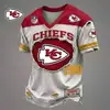 Camiseta para Hombre Estampada de Equipo de la NFL Transfronterizo, Casual de Manga Corta Estilo Jersey de Fútbol Americano, Ropa para Hombre de Comercio Exterior