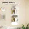 Estantes de pared transfronterizos, paneles de almacenamiento multicapa de tablero de madera y plástico, estantería de pared para esquina, estante triangular de esquina para uso doméstico