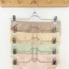 Nuevo Colgador de Pantalones de Cinco Capas Pinza para Pantalones Pinza Multicapa para Faldas Almacenamiento de Faldas Cortas Pantalones Cortos Colgador Metálico Antideslizante Estante de Almacenamiento para Calzones