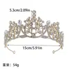 Accesorios para el Cabello Transfronterizos Corona Simple de Princesa Diadema de Pedrería Corona de Pasarela Galvanizada Diadema Suministro de Exportación Directa