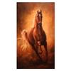 Pintura Decorativa de Alta Definición de Llama Única Caballo Marrón para Sala de Estar Mural de Pared de Fondo de Sofá Pintura Colgante Horizontal para Dormitorio junto a la Cama
