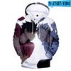 Novo Moletom com Capuz 3D Colorido Digital Haikyu!! para Adolescentes, Esportivo Casual com Gola Alta