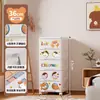 Gabinete de Almacenamiento para Estudiantes de Dibujos Animados Transfronterizo Gabinete de Almacenamiento de Plástico con Cajones para Juguetes, Documentos y Artículos Varios Caja de Almacenamiento para Ropa de Bebé