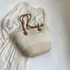 Bolsa de Palha Trançada para Mulheres, Bolsa de Mão de Verão, Bolsa de Praia Tote, Bolsa de Ombro Trançada de Grande Capacidade, Bolsa de Palha Rattan, Bolsa Saco, Tendência