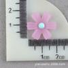 Accesorios de Resina de Flores para Zuecos DIY de Niños, Accesorios para el Cabello, Flor de Cinco Pétalos de Gelatina, Kit de Materiales para Sombreros de Sol al por Mayor
