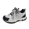 Zapatos de senderismo retro, tenis gruesos de suela gruesa, nuevo estilo para mujer para 2026, zapatillas deportivas casuales, perfectos para combinar con pantalones de pierna ancha en otoño