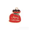 Serie Navideña Transfronteriza Aleación de Zinc con Goteo de Aceite Accesorios para Joyería DIY Colgante de Campana de Papá Noel Colgante de Reno