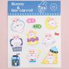 Adesivos Fofos de Desenho Animado para Caderno Diário Infantil Copo Vestir Adesivos para Caderno Material Decorativo Adesivos de Urso Atacado