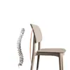 Cadeiras de Plástico Empilháveis, Cadeiras com Encosto para Uso Doméstico, Cadeiras de Jantar Espessadas, Banquinhos de Jantar Modernos Minimalistas, Cadeiras para Reunião de Escritório