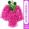 Flores de Glicina Artificiales, Flores Artificiales para Techo, Decoración de Boda, Flores Liles, Flores Falsas, Enredaderas de Flores de Frijol, Arreglo Floral Denso