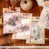 Paquete de material teñido de seda serie épica de canciones base de decoración de material DIY artístico retro 40 piezas en 4