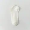 Meias Curtas Respiráveis Femininas para Primavera e Verão, Meias de Algodão Confortáveis, Meias Invisíveis de Malha, Meias Absorventes de Suor, Finas de Cor Sólida, Estilo Básico Casual