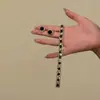 Collar de Cadena para Clavícula Estilo Palacio Retro con Flor Hueca de Pedrería, Borla de Gota de Agua, Conjunto de Accesorios de Moda de Lujo Nicho