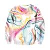 Comércio exterior transfronteiriço Venda Direta Europeia e Americana Impressão digital 3D Suéter Masculino Gola Redonda planta flor amor camisa de manga comprida masculina e feminina
