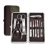 En Stock Juego de 12 Cortauñas de Acero Inoxidable Kit de Belleza Juego de Herramientas de Manicura Cortauñas Regalo Promocional Al Por Mayor