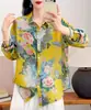 Cardigan de Ramio Puro con Estampado Digital para Mujer, Manga Larga, Talla Grande, Estilo Holgado y Delgado, Novedad Otoño 2026
