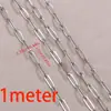Pulseira Corrente Bracelete Colar Joias Aço Inoxidável 304 Transfronteiriço Dourado Eletrodepositado a Vácuo 18K Conservação da Cor Fio Plano Fio Redondo