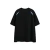 Yidao Vintage 2026 Verano Nuevo Estilo Americano Bloques de Color Deportiva Manga Corta Unisex Holgada Cuello Redondo Camiseta