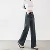 Calça Jeans Micro La Azul Feminina Nova Primavera e Outono 2024 para Corpo em Pera e Meninas Cheinhas Tamanho Grande Emagrecedora de Perna Reta