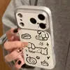 Adequado para Apple para Transformar Instantaneamente em Capa de Celular iPhone Desenho Animado 18Promax com Janela Grande, Capa Prata Corning Macia e Dura, Personalização UV