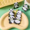 Notas Adhesivas con Forma de Panda Alienígena para Estudiantes, Lindas y Estéticamente Agradables, Papel Adhesivo para Notas para Diario, Notas de Mensajes y Notas Adhesivas Reutilizables