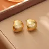 Pendientes Populares de Aro C Mate, Simples y de Moda, de Alta Gama y Versátiles, Pendientes Elegantes, Accesorios Estilo Ins Europeo y Americano