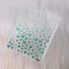 Paso a Paso Calcomanías para Uñas Mariposa Azul Hielo Verde Rosa Estampado Estéreo 5D Estilo Europeo Estilo Ins Calcomanía al por Mayor