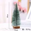 Mini Árbol de Navidad, Árbol de Mesa de Cedro Navideño con Agujas de Pino Blanco, Regalo Navideño para Escaparate, Decoraciones Navideñas