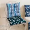 Cojín cuadrado de poliéster-algodón para todas las estaciones, almohadilla gruesa para silla de oficina, almohadilla para silla de dormitorio, resistente al desgaste, cálido, con correas, almohadilla para silla de comedor