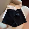 Verão Primavera 2026 Cintura Alta Emagrecedor Linha A Preto Desaparecimento da Parte Inferior do Corpo Apertado Elástico Menina Apimentada Hot Pants Shorts Feminino