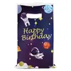 Bolsas de regalo para fiestas de huellas de perro de venta caliente transfronterizas, bolsas de regalo de recuerdo de dibujos animados de fútbol, bolsas de plástico para dulces, suministros de decoración de cumpleaños