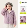 Anti-estáticoDudu Home Casaco de Inverno Infantil Roupas de Bebê Roupas de Inverno Forradas com Fleece para Meninas Top Quente para Meninos
