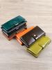 Cartera de Mujer Larga de Cuero Genuino Cartera Delgada Cartera de Cuero Suave Clutch Bolso Pequeño de Mujer 2024 Nueva Moda Bolso de Mujer