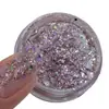 Arte de Unhas 5 Cores Transfronteiriça Concha Opala Nuvem Pó Brocado Dourado Polarizado Ultra-Fino Joias para Unhas Glitter para Unhas Lantejoulas