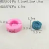 Molde de Silicona para Pastel de Chocolate Fondant con Forma de Neumático de Coche Grande y Pequeño Herramienta de Pulido para Velas de Arcilla y Yeso