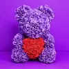 [Promoción] Oso de Rosa PE Transfronterizo Flor Eterna Oso de Espuma Regalo del Día de San Valentín Oso de Rosa Simulado