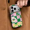 Funda de Película a Cuadros Divertida para Teléfono Apple 18Pro Cubierta Protectora Anti-Caídas de Doble Capa Funda para Teléfono Iphone15 Personalización