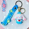 Figuritas de llavero de goma blanda de anime de dibujos animados, colgantes para mochila, accesorios para bolsos, pequeños adornos, al por mayor en stock para tiendas