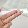 Xigu E2478 Piercing de Orelha Inteiro de Prata S999 Brincos Geométricos Torcidos para Mulheres Design de Nicho Coreano Versão Coreana Novo Estilo