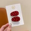 Pasador Dulce de Princesa Estilo Ins con Flequillo Lateral, Pinza para el Cabello Delicada y Versátil, Accesorio para el Cabello de Color Dopamina