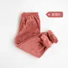 Pantalones de Linterna de Hada de Coral Polar Cálidos Conjunto de Suéter con Capucha Otoño e Invierno Casual Talla Grande Holgado Ropa Exterior Ropa para el Hogar