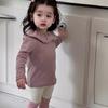 Conjunto de dos piezas de camiseta de fondo de manga larga para otoño para niña 2025 Otoño Nuevo Traje para niños Ropa para niños de estilo coreano Ropa de otoño para bebé
